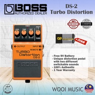 Boss DS-2 Turbo Distortion Guitar Effect Pedal DS2 - FREE 9V Battery