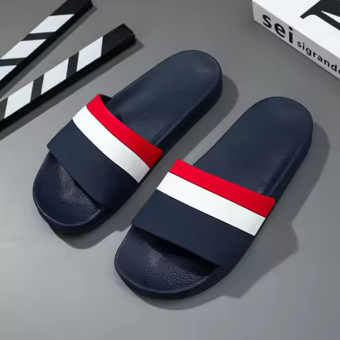 Summer beach slippers men's fashion comfortable breathable outdoor sandals indoor and outdoor bathro