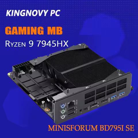 MINISFORUM Motherboard BD795i SE Mini ITX Gaming NAS Motherboard AMD R9 7945HX Dual PCIe4.0 M.2 Supp