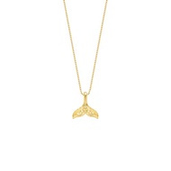 藏寶箱金飾 9999黃金純金 人魚尾巴墜子/項鍊