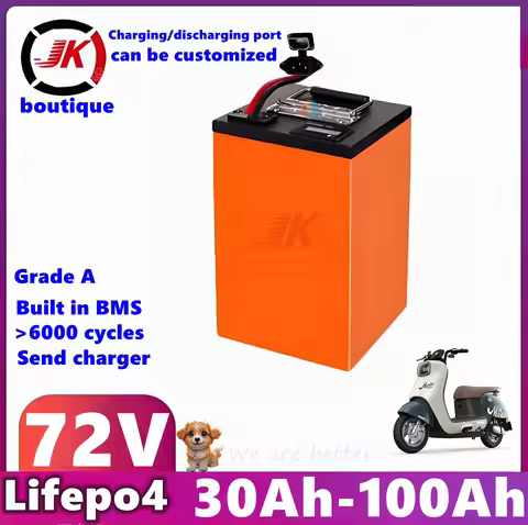 JK 72V 100Ah 30Ah 50Ah 60Ah 70Ah 80Ah 90Ah Lithium Lifepo4 Battery BMS for 3KW Skateborad Scooter Ri
