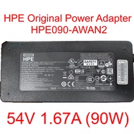 HPE Original Switching Power Adapter 54V 1.67A (4.0*1.7mm) HPE090-AWAN2 for POE Switch Ready Stock