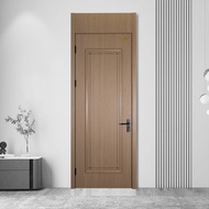 Pintu Kayu Getah Tebal dan Berwajaran Set Pintu Kayu Pepejal Pintu Cahaya Pintu Bilik Tidur Mewah Pi