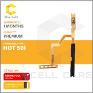 Power On Off Ribbon For Infinix HOT 50I X6531 (With Volume Flex Cable)