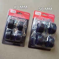 RODA ETALASE 40MM HITAM DAN PUTIH 2881