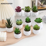 NONEDYODYE9I Succulents Bonsai, Evergreen Fake Plants Artificial Succulent, Simulation Cactus Plasti