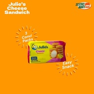 Julie's Cheese Sandwich | Biskut Sandwich Keju | 3 Convi Packs