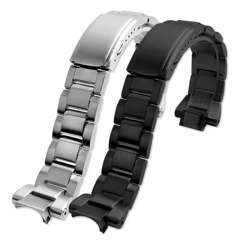 For Casio G-SHOCK MTG-B3000 Stainless steel watchbands MTG B3000 Series Metal strap Black silver Men