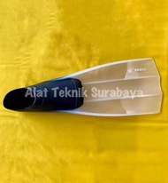 ISI 1 PASANG DIVING SHOES FINS EXQUIS HITAM TRANSPARAN 2 PCS SIZE M L XL TAIWAN SEPATU KATAK SELAM R