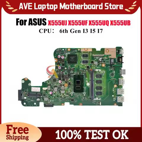 X555UJ Laptop Motherboard For ASUS VivoBook F555U X555U X555UB X555UF FL5800U X555UJ X555UQ A555U K5