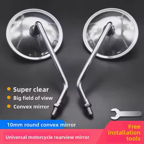 Motorcycle reversing mirror, rearview mirror HJ125-8、GN125 convex universal three-wheeler electropla