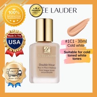 【Fast Shipping】Estee Lauder Foundation #1C1 Cool Bone 30ml Neutral - White oily Skin Long-lasting Fo