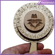 [Flourishroly5] Escapes Room Cipher Wheel. Alphabets Cipher Wheel Creative Escapes Room Prop