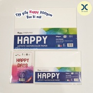 [Xan painting tools] Happy watercolor paper file Size A6/A5/A4 300gsm (10 sheets/file)
