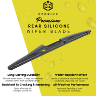 EZDRIVE Premium Silicone Soft Wiper Blade for car model Perodua MYVI 2025 GEN 3 LAGI BEST Rear Wiper