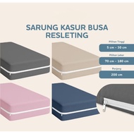 Plain Zippered Foam Mattress Cover 15Cm Height Size 90, 120, 160, 180, 200x200