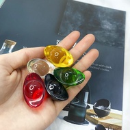 ️ Five Elements Glass Ingot 3.5cm Colors Can Choose Be Matched Cornucopia Salt Lamp Crystal Cave Amethyst Inside