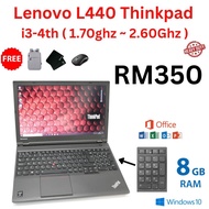 BUSINESS LAPTOP LENOVO L540 / 15.5INCH / CORE I3-4TH / 8GB RAM / 480GB SSD BUSINESS MODEL THINKPAD