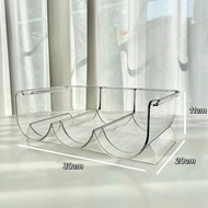 Stackable Wine Rack Kitchen Organizer Refrigerator Holder Transparent Water Bottle Storage Rack Kitc