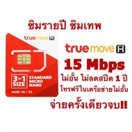 อ่านก่อนสั่งเท่านั้น!! ต่ออายุซิมเทพ รายปี เน็ต 15mbps ไม่อั้น ไม่ลดสปีด โทรฟรีทรู นาน 1 ปี