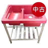 (HR26703)紅色塑膠洗衣槽