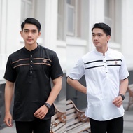 Koko Shirt For Adult Men Short Sleeve With Qynang Motif, The Latest Combination Of Batik, Kurta, Koko Shirt, Muslim Fashion, Adult Men, The Latest Toyobo Material, Original Premium, Lebaran Men,