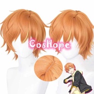 Shinonome Akito Cosplay Wig Cm Orange Anime Wigs Heat Resistant Synthetic