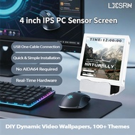 LXSRN 4 Inch PC Case Sensor Screen USB-C Direct Connect CPU GPU Temp No AIDA64 Needed Monitor