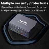 100W Super Quick Charger Cable 5V 3A Ultra High Speed Fast Charging 2 Ports PD Type C QC 3.0 For iPh