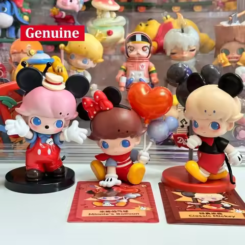 Original POPMART Dimoo Disney Collaboration Series Blind Box Figurines Toys Cute Ornaments Mystery B