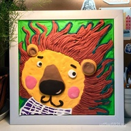 Wholesale Artwork Snowflake Clay Ultra-light Clay Picture Frame A4/A3Wall-mounted Blank Picture Fram