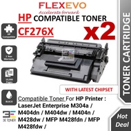 2 Units Compatible Toner CF276X 76X For Laserjet Pro M304A M304 M428 M404dn M404dw M404n M428dw MFP 