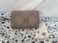 （TB）Tory Burch Willa 卡夾零錢包 （霧面可可）卡包 零錢包 小包可入