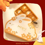 Unique Super Cute MOON Rabbit Cake Box, MOON Cake Box, Right Egg Cake Box, Pia Cake Touch Box