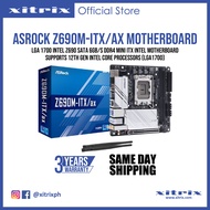 ASRock Z690M-ITX/ax LGA 1700 Intel Z690 SATA 6Gb/s DDR4 Mini ITX Intel Motherboard; ; Supports 12th Gen Intel Core Processors (LGA1700); Standard 3 Years Philippine Warranty