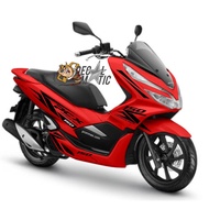 STIKER PCX 150 PUTIH CUTING STICKER STRIPING PCX 150 KIRI KANAN