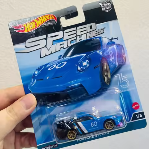 In Stock Hot Wheels Car Culture FPY86 Speed Machines Serise Die Cast Model Toys Car Pagani Porsche C
