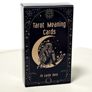 Tarot Meaning Cards 78 Pcs Cards Sketchy Traditional Images and On The Other Side Are Keyword Meanin