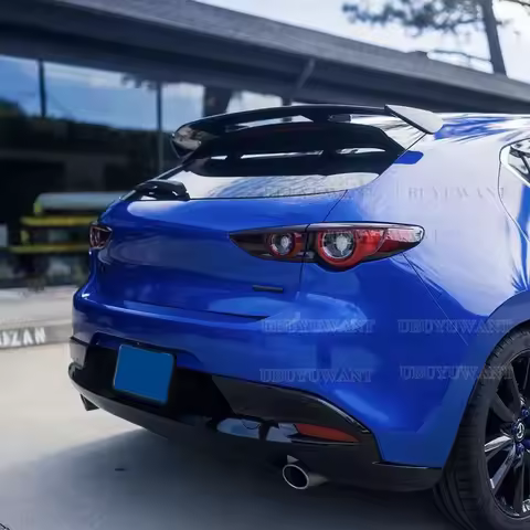 For Mazda 3 Hatchback CAR Spoiler Wing Car Rear Window Rear Lip Tail Fin Accessories Mazda3 2014-201