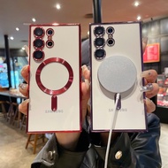 Electroplated magnetic Samsung phone case S20  S20FE S20P S20U S21 S21FE S21P S21U S22 S22P S22U S23