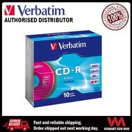 VERBATIM CD-R AZO COLOUR (10pcs) Slim Case 43308