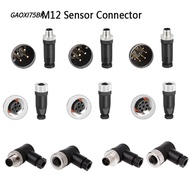 GAOXI75BK M12 Sensor Connector, Sensor Plug Male Female Socket M12 Aviation Plug, M12 Sensor Cable C
