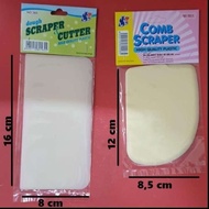 [oddsolshop] pekanbaru/Dought Scraper & Cutter / Comb Scraper / Baking Tools