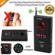CC308 Hidden Camera Finder, Anti-Spy Bug Detector, Mini Wireless Signal GSM GPS Detector, RF Radio S