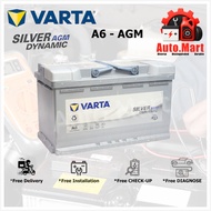 Bateri Kereta / Car Battery - Varta Silver Dynamic - AGM - A6 - 80AH