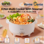 Iona 3.0L / 1.5L Electric Multi Cooker With Steamer GLMC1832/ GLMC1815 for Steamboat, Stir-Fry, Deep-Fry, Stew &amp; Steam.