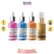 HANASUI Facial SERUM 20ML Whitening Gold | Vitamin C + Collagen | Anti Acne Serum | Vit c serum BPOM