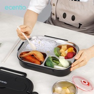 ecentio tempat makan stainless 4 Grid lunch box Kotak Makan Stainless Steel 304 1000ml lunch box ant