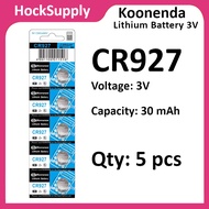 [5pcs] Koonenda CR927 Battery Lithium Battery 3V 927