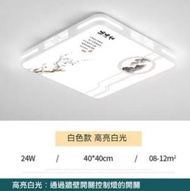 Others - 中式簡約大氣正方形LED吸頂燈（白色框-白光24W）（尺寸：40*40cm）#Z257014915